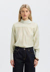 Selected Femme Connie High Neck Blouse, Cream