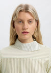 Selected Femme Connie High Neck Blouse, Cream