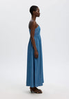 Selected Femme Janna Denim-Look Maxi Dress, Blue