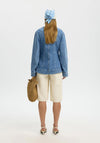 Selected Femme Button-Down Denim Jacket, Blue