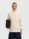 Selected Femme Cille High Neck Top, Off-White