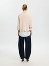 Selected Femme Cille High Neck Top, Off-White