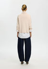 Selected Femme Manja Long Sleeve Top, Off-White