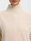 Selected Femme Cille High Neck Top, Off-White