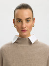 Selected Femme Cille High Neck Top, Taupe