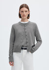 Selected Femme Thea Wool Cardigan, Grey