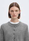Selected Femme Thea Wool Cardigan, Grey