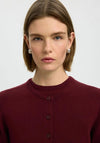Selected Femme Thea Wool Cardigan, Wine