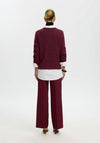 Selected Femme Lulu Knitted Jumper, Wine