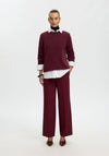 Selected Femme Lulu Knitted Jumper, Wine