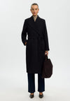 Selected Femme Zia Wool-blend Long Coat, Black