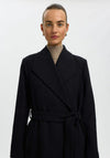 Selected Femme Zia Wool-blend Long Coat, Black