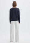 Selected Femme Essential Long Sleeve Top, Navy