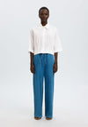 Selected Femme Cleo Cropped Shirt, White