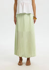 Selected Femme Midi Pleated Skirt, Green