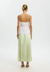 Selected Femme Midi Pleated Skirt, Green