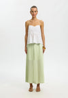 Selected Femme Midi Pleated Skirt, Green