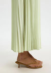 Selected Femme Midi Pleated Skirt, Green