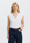 Selected Femme V-Neckline Top, White
