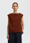 Selected Femme Calli Sleeveless Top, Brown