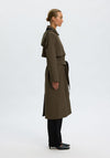 Selected Femme A-line Trenchcoat, Green