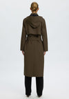 Selected Femme A-line Trenchcoat, Green