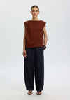 Selected Femme Calli Sleeveless Top, Brown