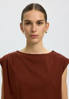 Selected Femme Essential Boxy T-Shirt, Brown