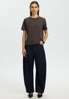 Selected Femme Essentials Plain T-Shirt, Brown