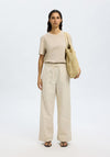 Selected Femme Basic T-Shirt, Cream