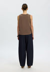 Selected Femme Cotton Tank Top, Brown