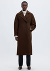 Selected Femme Wool-blend Coat, Brown