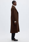 Selected Femme Wool-blend Coat, Brown