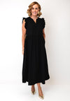Selected Femme Plain A-Line Midi Dress, Black