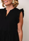Selected Femme Plain A-Line Midi Dress, Black