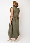 Selected Femme Plain A-Line Midi Dress, Green