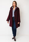 Selected Femme Zia Wool Blend Coat, Wine