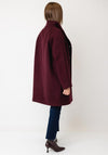 Selected Femme Zia Wool Blend Coat, Wine
