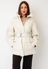 Selected Femme Alaia Quilted Coat, Cream