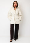 Selected Femme Alaia Quilted Coat, Cream