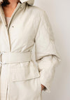Selected Femme Alaia Quilted Coat, Cream