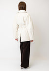 Selected Femme Alaia Quilted Coat, Cream