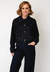 Selected Femme Shelly Cropped Denim Jacket, Dark Blue