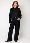 Selected Femme Shelly Cropped Denim Jacket, Dark Blue