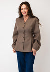 Selected Femme Fitted Louise Blazer, Brown