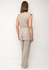Selected Femme Lisa Boxy Belted Waistcoat, Cashmere Beige