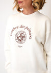 Selected Femme Graphic Print Sweatshirt, Cream and Brown