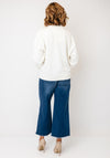 Selected Femme Graphic Print Sweatshirt, Cream and Brown
