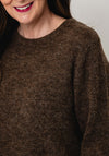 Selected Femme Lulu Knitted Jumper, Brown