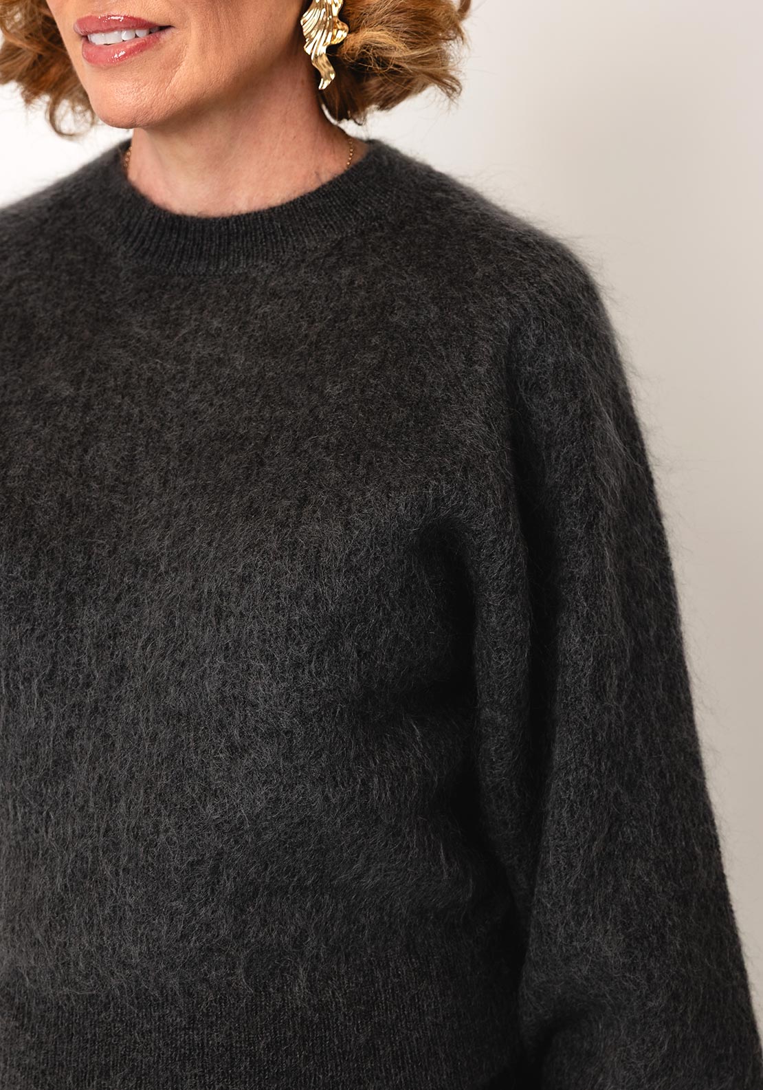 SLWMIRA LS KNIT SHORT O-NECK NOOS